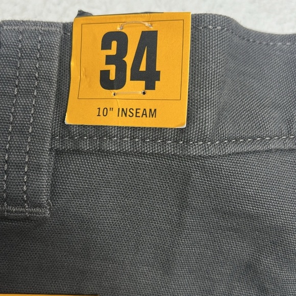 Carhartt Men's Rugged Flex Relaxed Fit Canvas Work Short Size 34 Gravel NWT - Picture 5 of 8